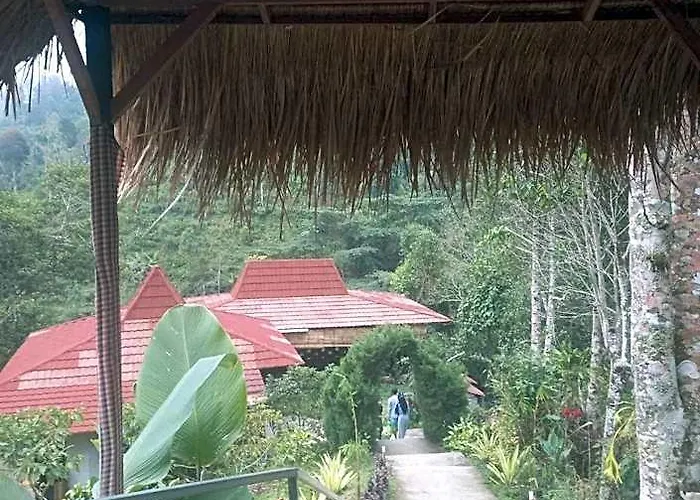ホテル Munduk Tutub Waterfall View